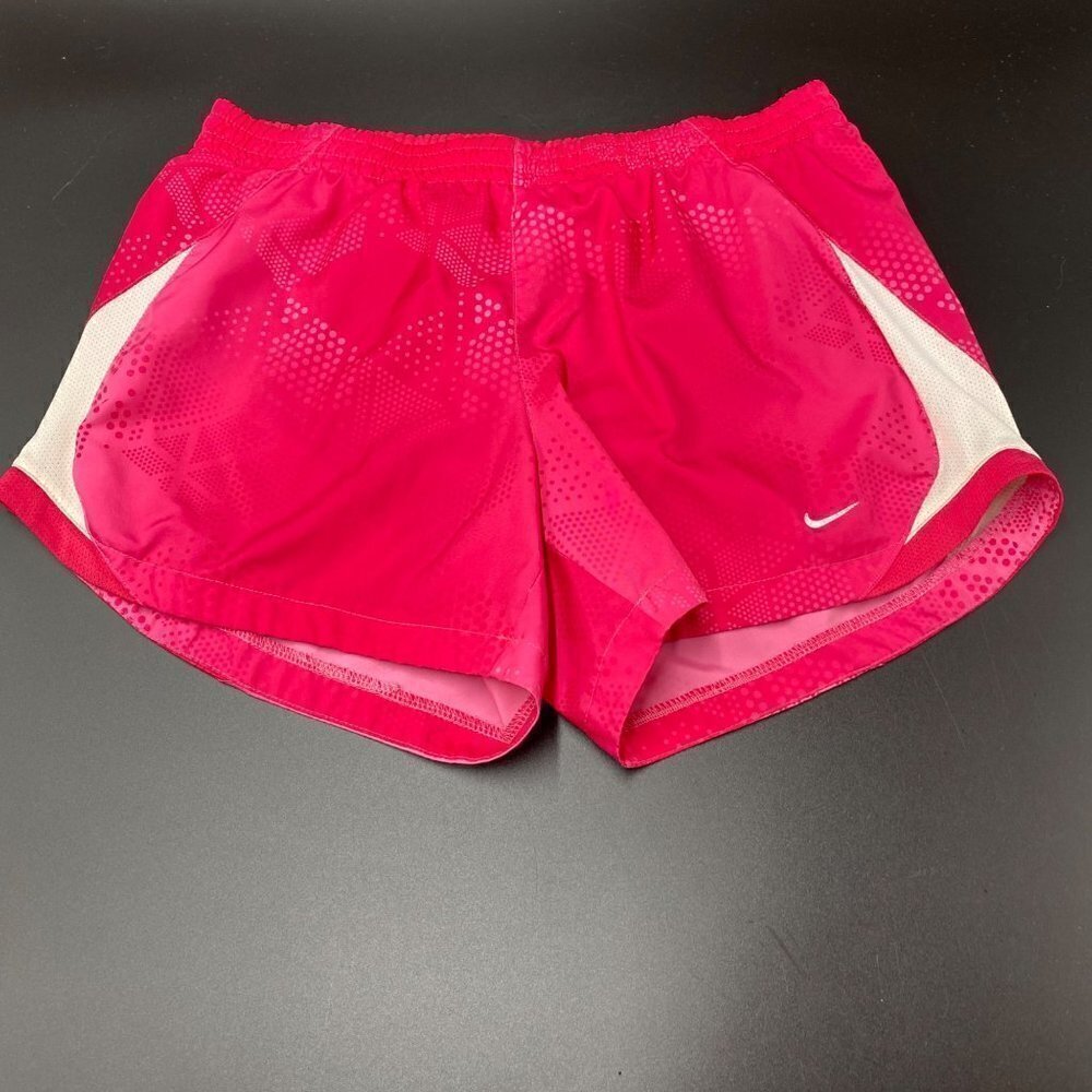 Nike Pink/White Running Shorts with Liner Women's Size Medium